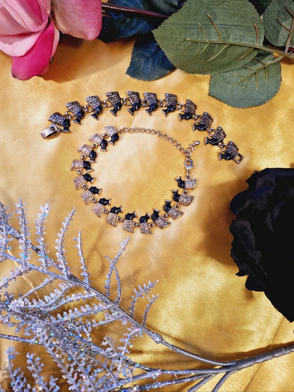 QUEEN BRACELET AND ANKLET SET